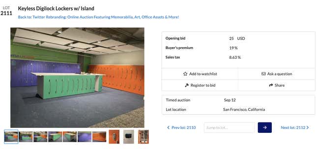 Image for article titled Twitter&#39;s Office Auction: Here Are the 35 Oddest Pieces of Bird-Themed Junk for Sale