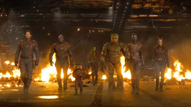 The Guardians of the Galaxy in Marvel's Guardians of the Galaxy Vol. 3. 