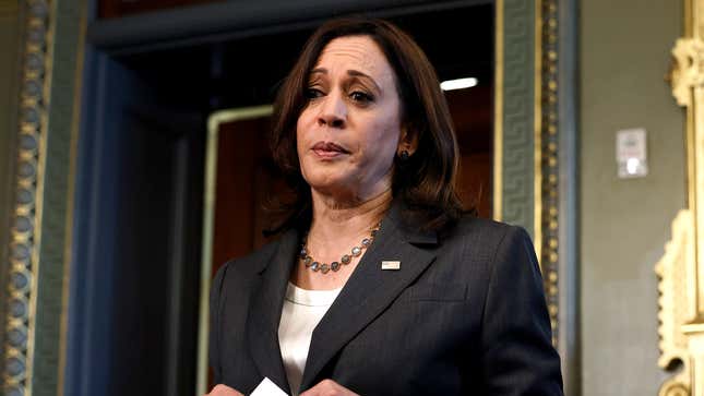 Image for article titled Kamala Harris Deeply Troubled By Images Of Haitian Migrants At Border Whom She Distinctly Remembers Telling Not To Come Here