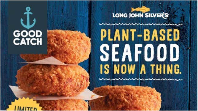plant-based seafood items at long john silver's
