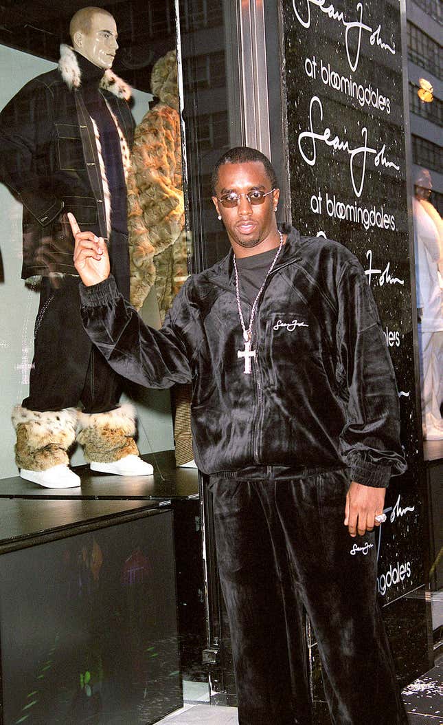 Sean Combs at unveiling of Bloomingdale’s Fall 2000 Windows featuring Sean John in New York, NY.