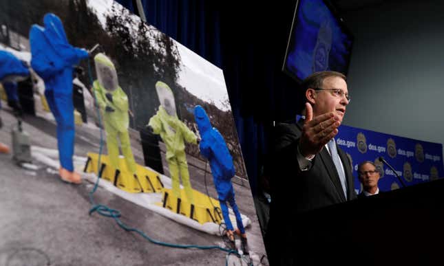 Acting DEA Administrator Chuck Rosenberg describing the dangers of fentanyl.