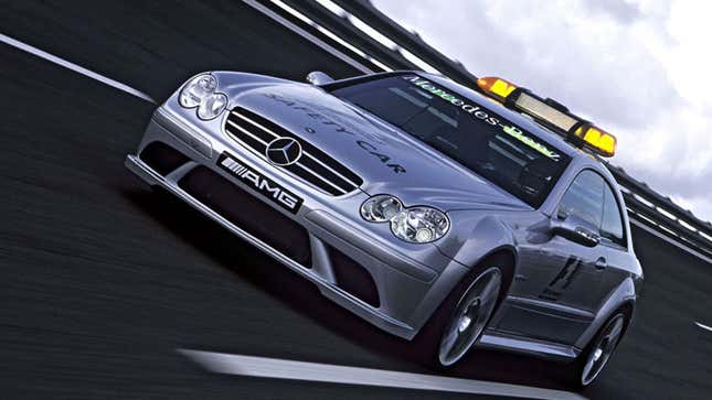 The Mercedes-Benz safety car from Formula 1 in 2007. 