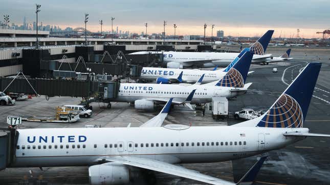Planes await passengers at Newark Liberty International Airport. In 2006, a pilot mistakenly landed a commercial airplane on a taxiway at the airport instead of the designated runway