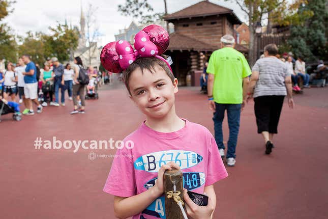 Image for article titled These photos give the phrase “a boy can do anything a girl can do” a whole new meaning