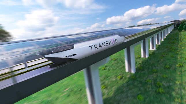 Imagen para el artículo titulado Canadá quiere construir un tren completamente eléctrico que viaja a 1000 Km/h