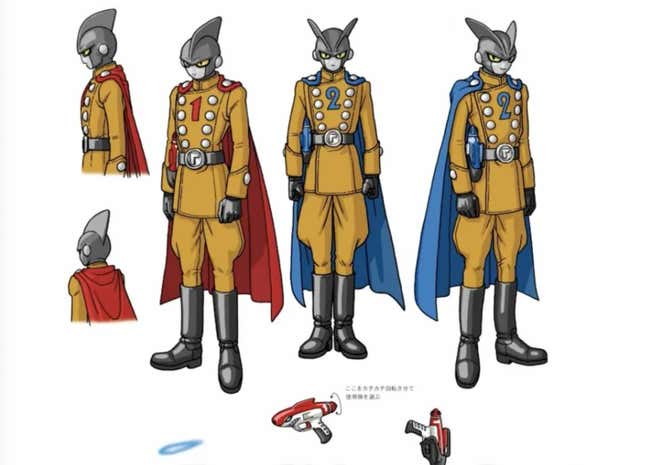 Nuevos personajes creados para la película, diseñados por Akira Toriyama.