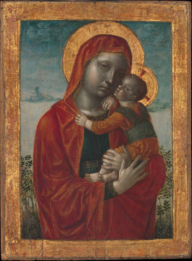 I can see your halo: Madonna and Child, ca. 1480 by Vincenzo Foppa