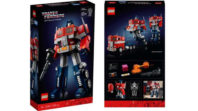 Imagen para el artículo titulado El nuevo Lego de Transformers tiene 1500 piezas y se puede transformar