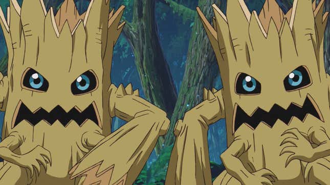 Two menacing Woodmon.