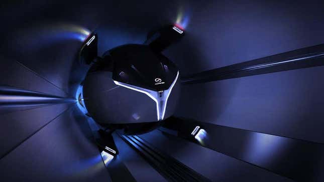 Imagen para el artículo titulado Canadá quiere construir un tren completamente eléctrico que viaja a 1000 Km/h