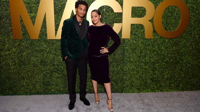 Cory Hardrict and Tia Mowry attend the 3rd Annual MACRO Pre-Oscar Party on February 06, 2020 in West Hollywood, California.