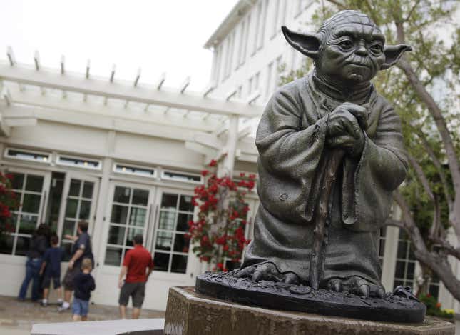 Yoda statue in San Francisco