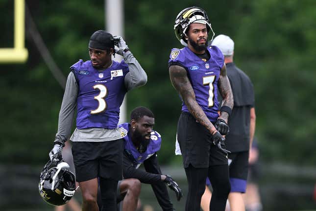 If you correctly ID’d Ravens’ wide receivers Rashod Bateman (r.), and James Proche II (l.), you’re probably from Baltimore. 