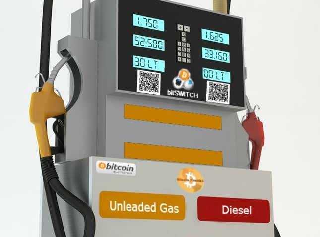 The founder of Bitcoin Kinetics imagines a future in which you can pay for gas—and pretty much everything else—with bitcoin.