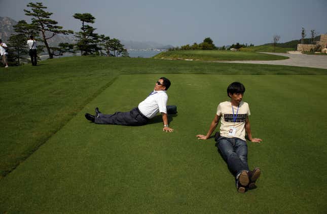Image for article titled To fill its extravagant mountain resort with tourists, North Korea is offering to reunite families