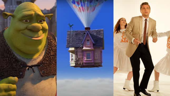 Shrek 2, Up, Once Upon A Time... In Hollywood