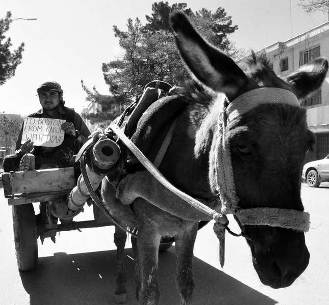 Image for article titled Photos: To Boston. From Kabul. With Love.