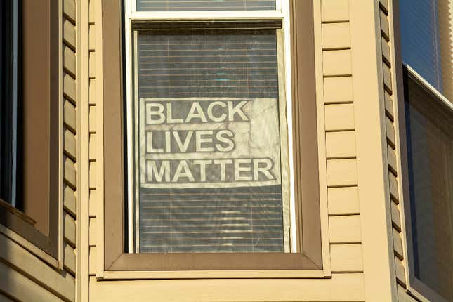 Image for article titled White Lives...&#39;Mater?&#39;: Racist Targets Michigan Houses Displaying BLM Signs for Vandalism. Also, Racists Can&#39;t Spell