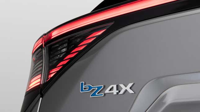 Image for article titled Toyota Says Its bZ4X Will Get Up To 250 Miles Of Range And Will Arrive Next Year