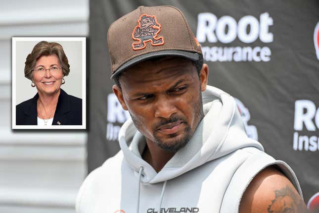 Why was Sue Robinson involved in Deshaun Watson's case, anyway?