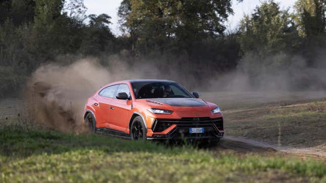 Image for article titled The Lamborghini Urus Performante Delivers on the Track or in the Dirt
