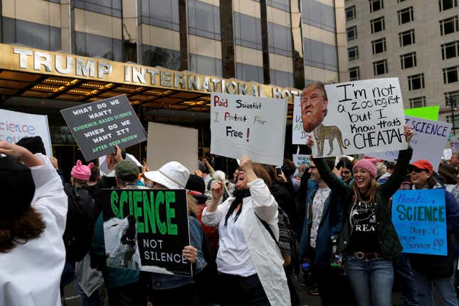 Outside Trump Tower in NYC.