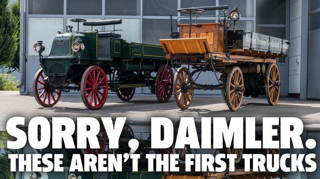 Image for article titled Daimler-Benz Is Claiming To Have Invented The Truck But They Didn&#39;t