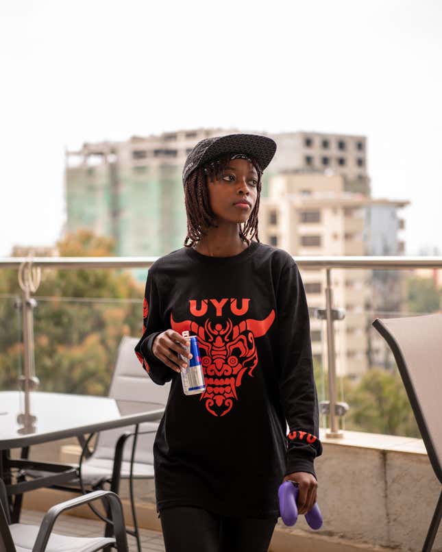 “Queen Arrow” is one of Kenya’s top esports gamers and has been signed on to UYU, one of the best esports teams in the fighting game community.