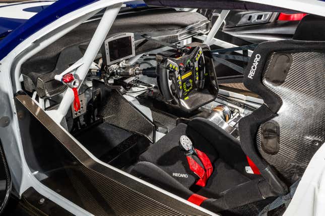 The interior of the Ford Mustang GT3
