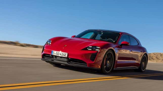 Image for article titled The Porsche Taycan GTS Sport Turismo Is The Wagon It Should Have Made In The First Place