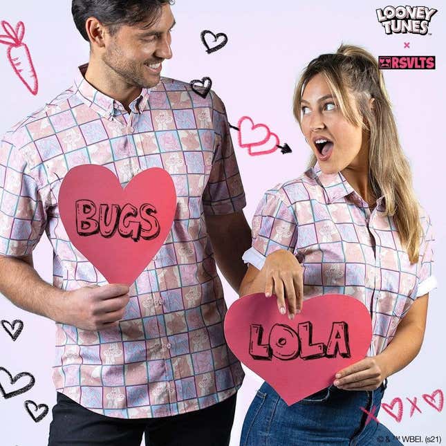 bugs loves lola rsvlts button up