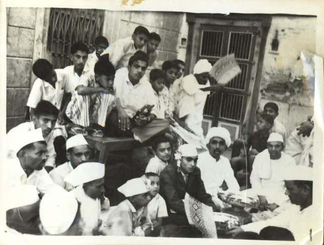 The brothers in their home village in Mehsana.