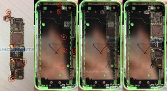 Image for article titled If these leaked images are real, the forthcoming “cheap” iPhone is hideous