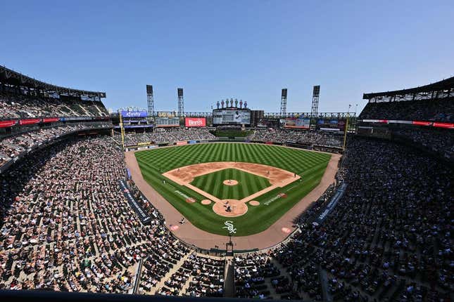 Jun 24, 2023; Chicago, Illinois, USA; A general view of Guaranteed Rate Field as the Chicago White Sox play the Boston Red Sox.