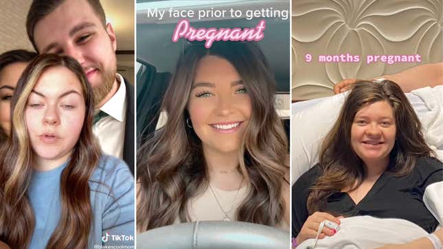 Image for article titled TikTok’s ‘Pregnancy Nose’ Videos, Explained