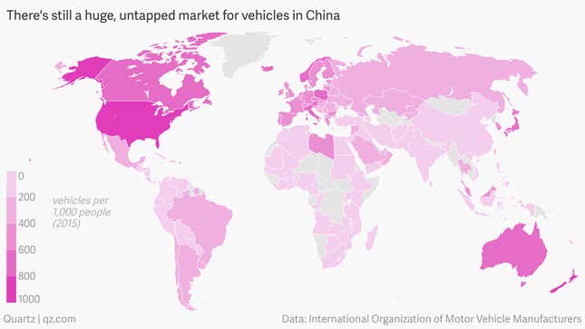 Vehicles per capita by country, global