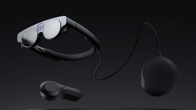 The Magic Leap 2 shown against a black background