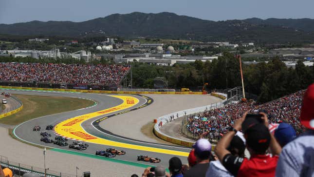 The start of the 2022 Spanish Grand Prix