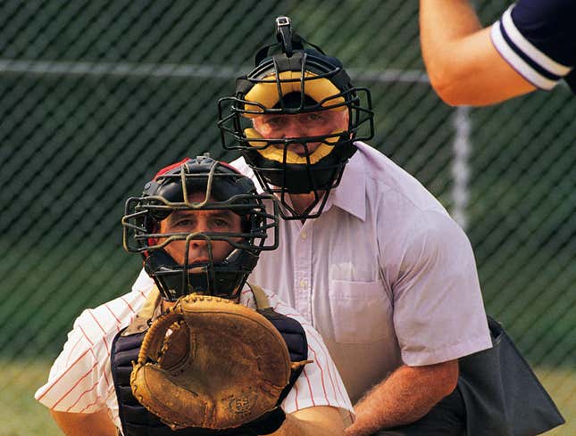 Image for article titled Umpire Who Lost Count Of Strikes Hoping Batter Rips Off Some Foul Balls