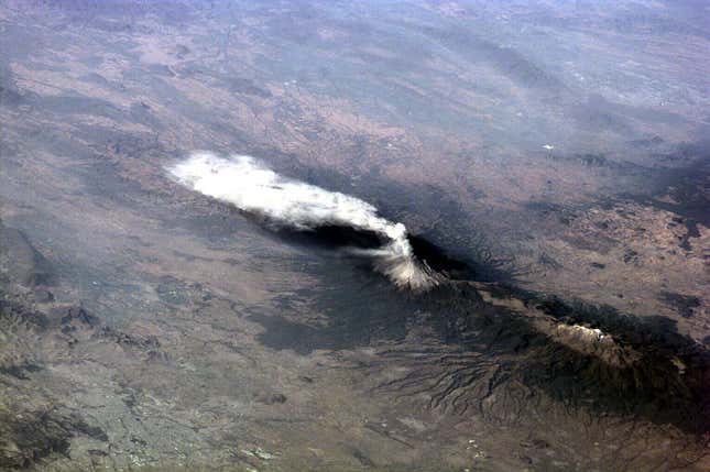 Image for article titled The awesome power of volcanos, seen from space