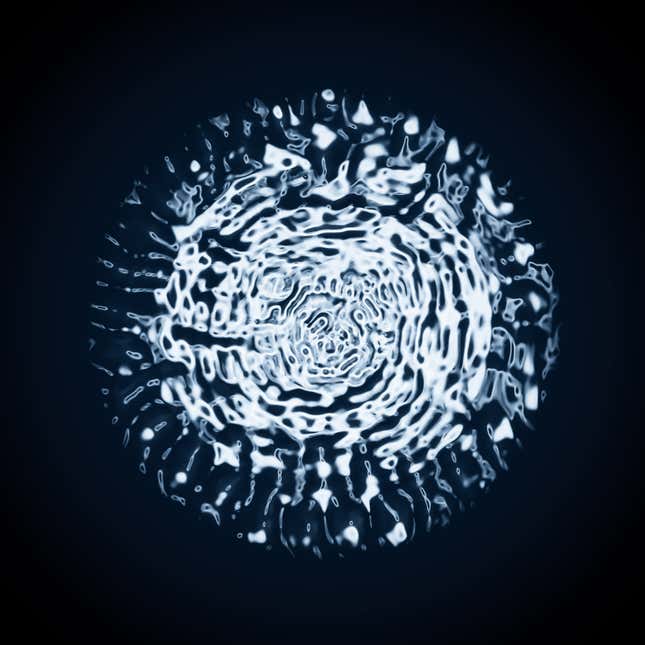 Una visualización del sonido del agujero negro en el centro de la Galaxia Perseo.