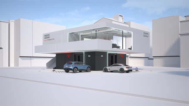 Image for article titled Audi Is Planning Its Own EV Charging Hubs