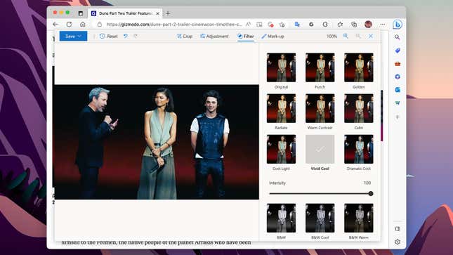 Microsoft Edge image editor screenshot