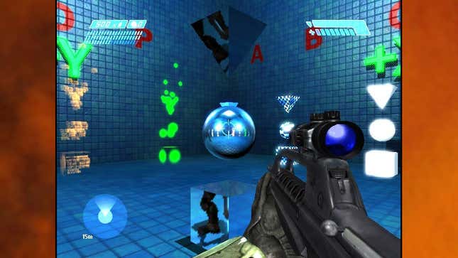 A screenshot of development tools for Halo 2 shows off reflective surfaces.