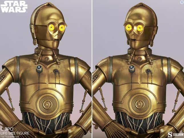 Imagen para el artículo titulado A esta réplica de C3PO a tamaño real solo le falta hablar seis millones de idiomas