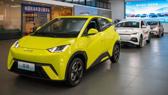 Image for article titled Chinese Automakers Want To Sell Cheap EVs In America