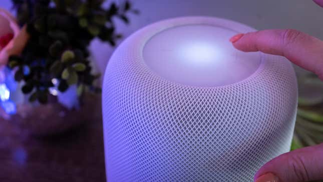 A photo of the HomePod