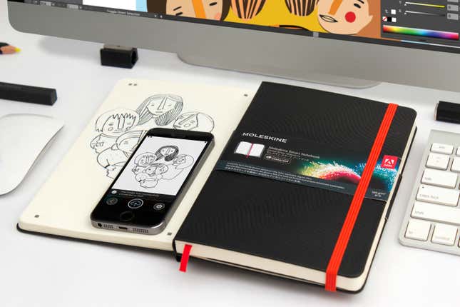 The company now sells iPhone and iPad cases alongside its perfect-bound journals and sketchpads.