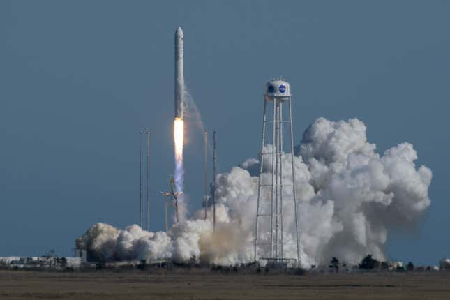 Launch of an Antares rocket in 2019. 